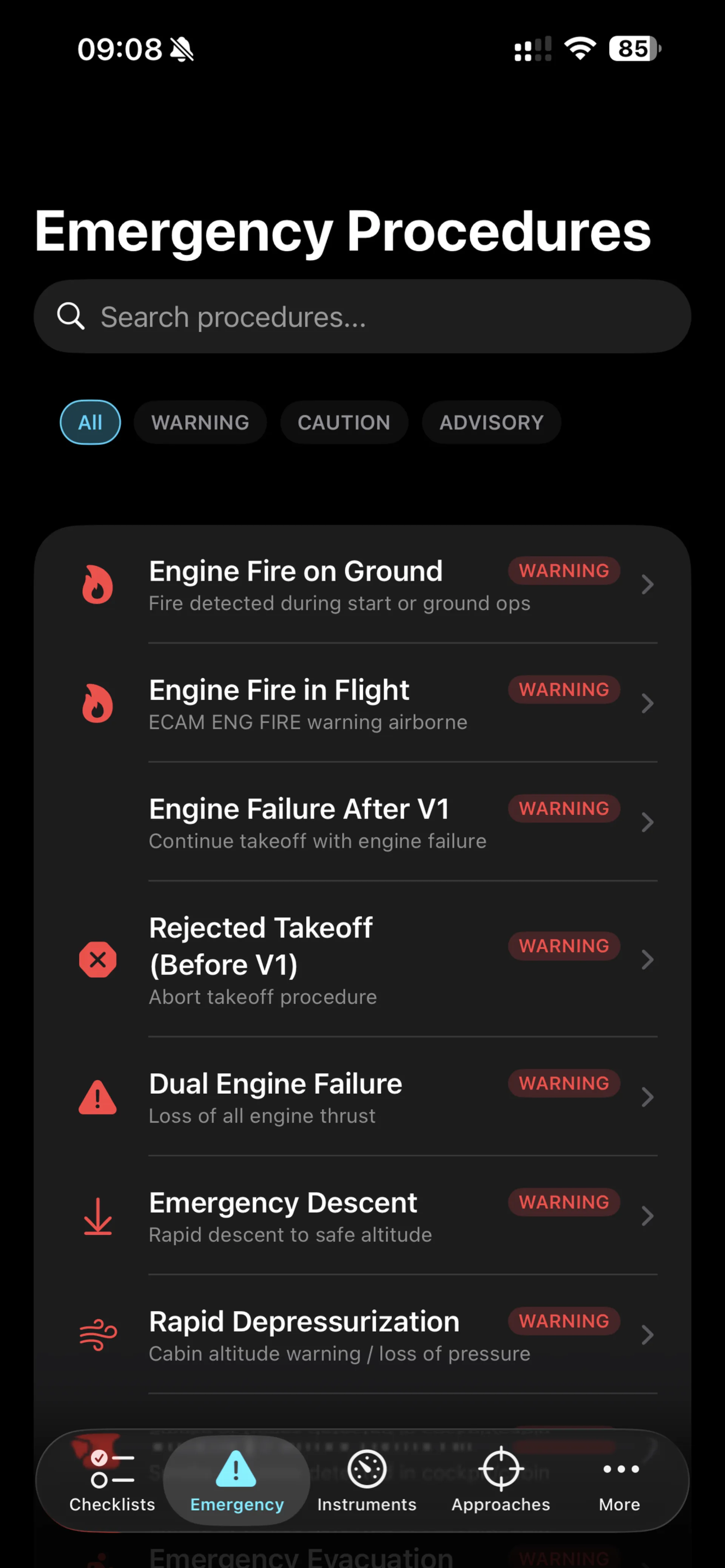A320 Guide — Emergency Procedures